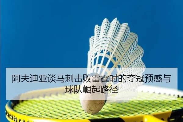阿夫迪亚谈马刺击败雷霆时的夺冠预感与球队崛起路径